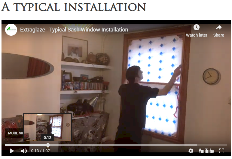 Extraglaze Secondary Glazing - Video Guides